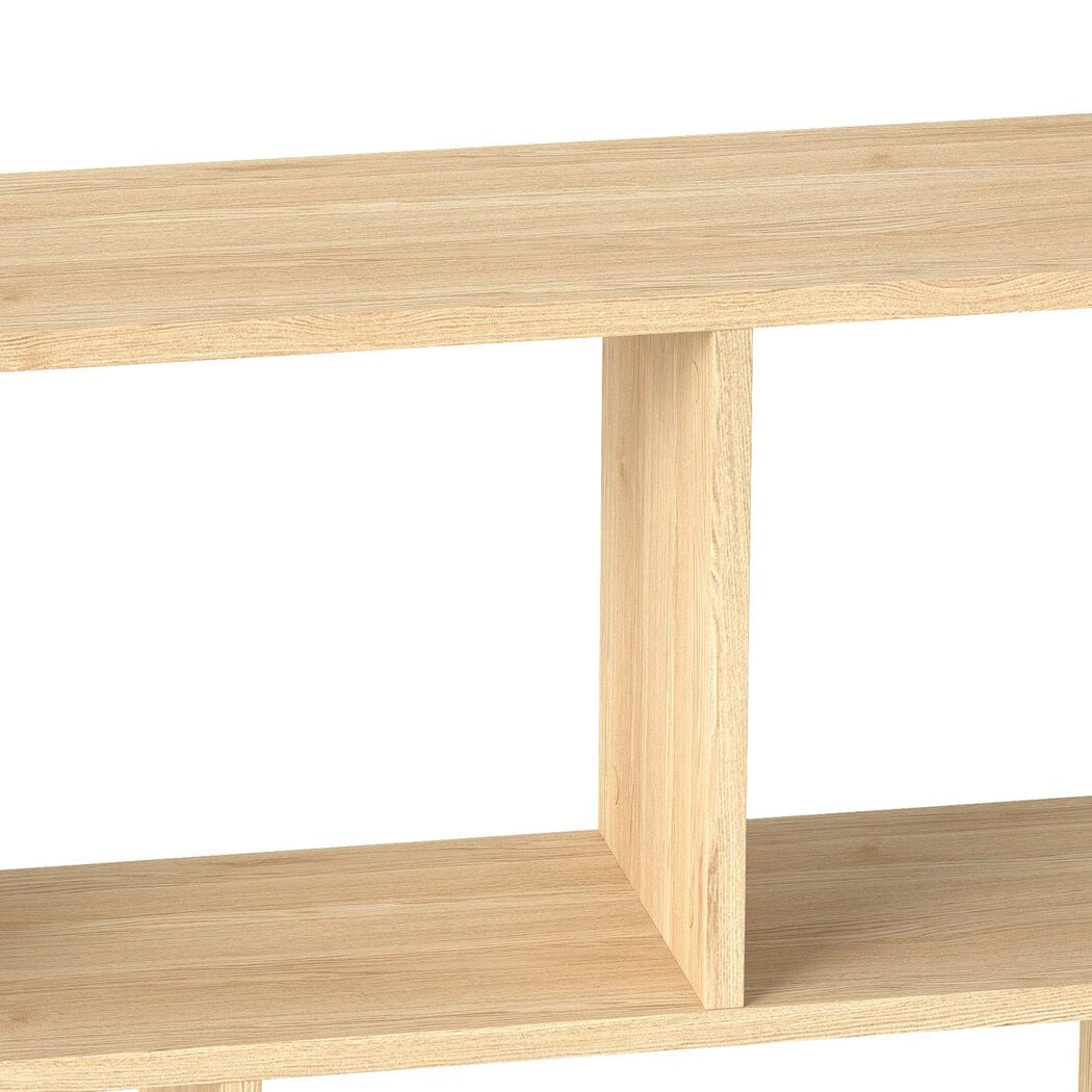 Slim 2 - Tier Narrow Side Table Bedside Nightstand - Deep Oak - Rivercity House & Home Co. (ABN 18 642 972 209) - Affordable Modern Furniture Australia