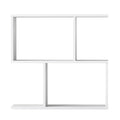 Slim 2-Tier Narrow Side Table Bedside Nightstand - White