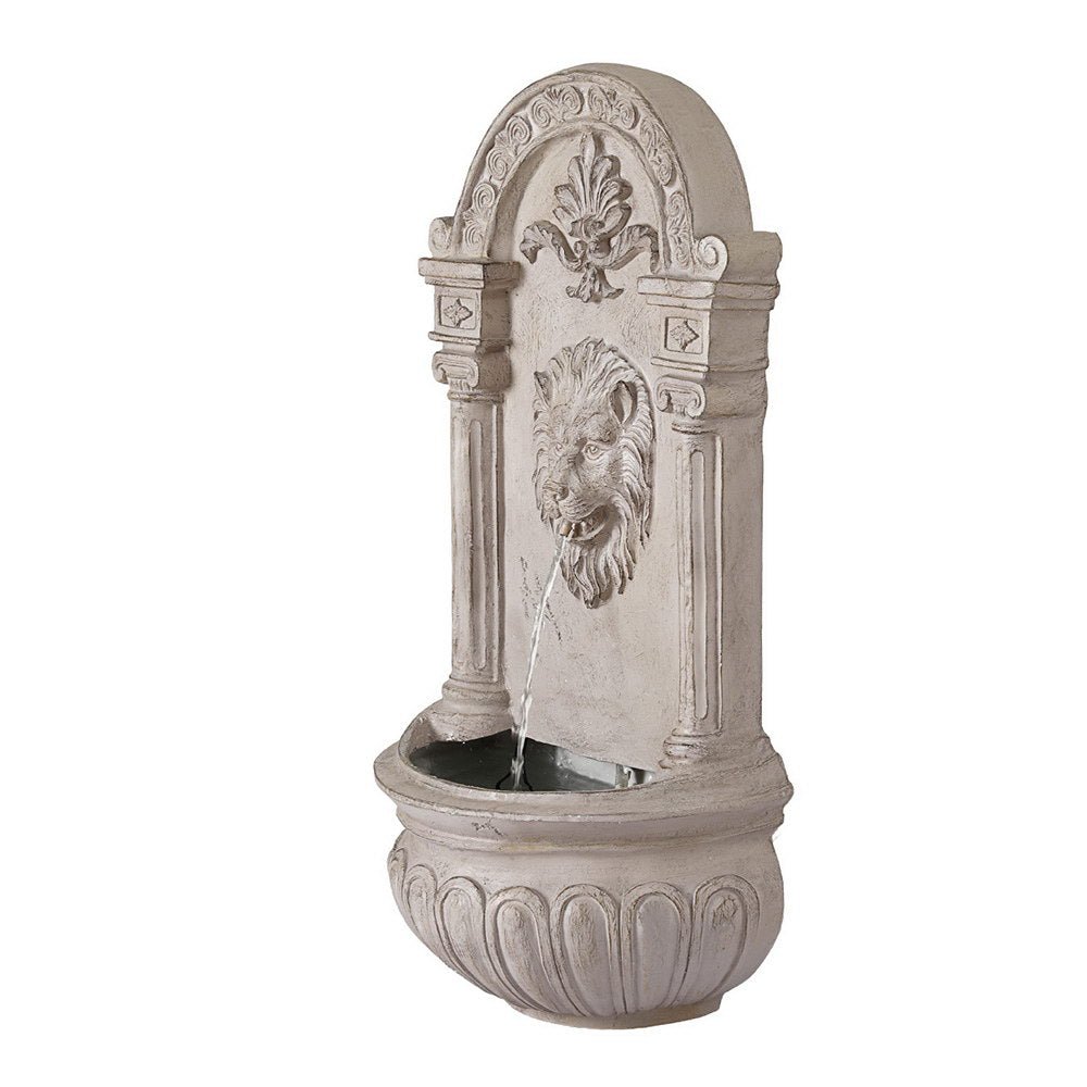 Solar Fountain Water Feature Wall Mount Garden Fountains 77CM Beige - Home & Garden > Fountains > Fountains & Ponds - Rivercity House & Home Co. (ABN 18 642 972 209) - Affordable Modern Furniture Australia