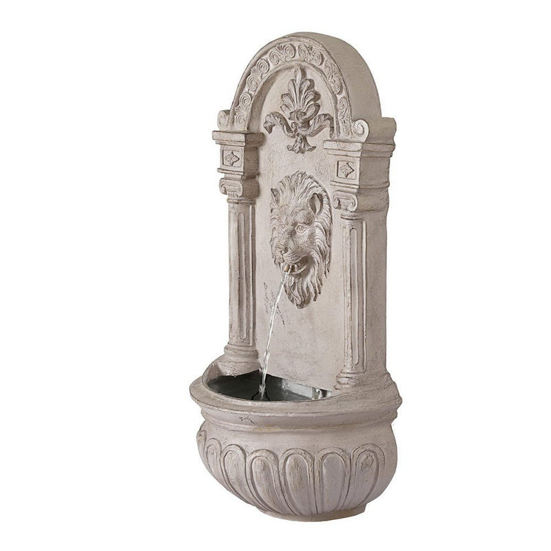 Solar Fountain Water Feature Wall Mount Garden Fountains 77CM Beige - Home & Garden > Fountains > Fountains & Ponds - Rivercity House & Home Co. (ABN 18 642 972 209) - Affordable Modern Furniture Australia