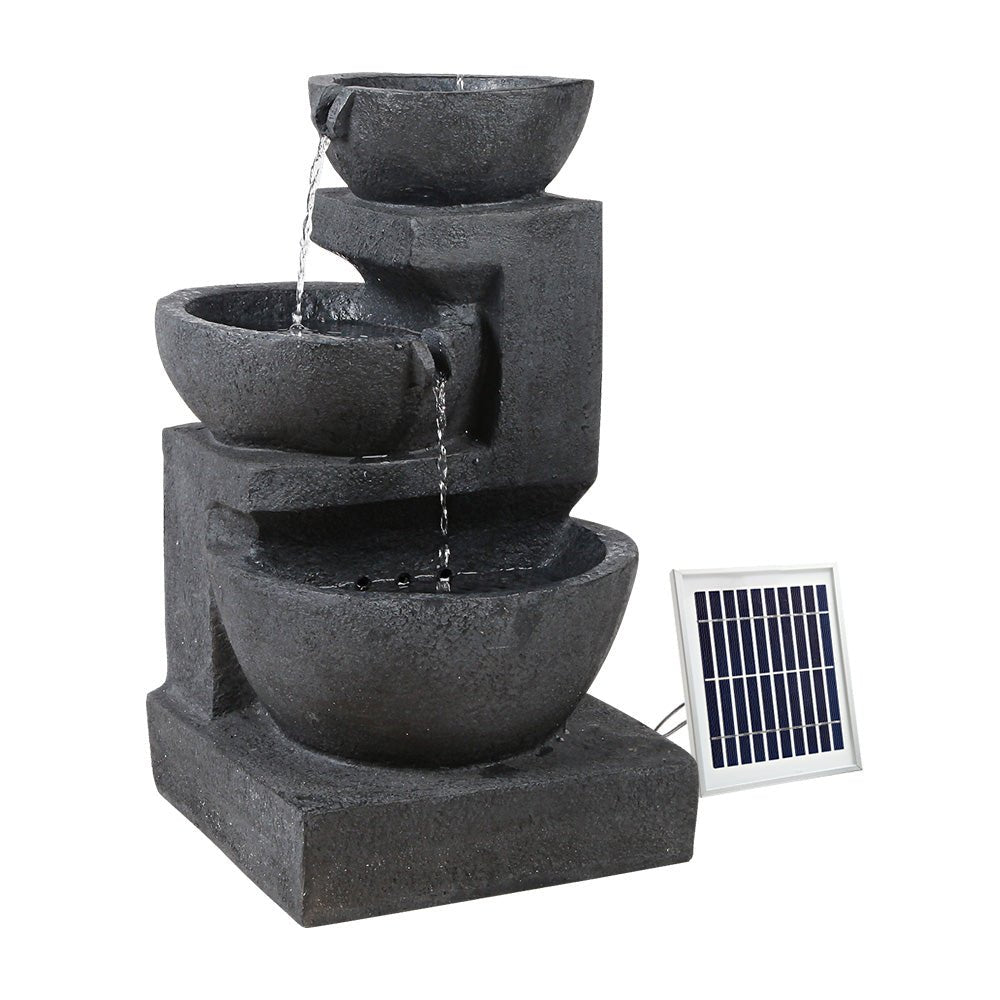 Solar Fountain with LED Lights - Rivercity House & Home Co. (ABN 18 642 972 209) - Affordable Modern Furniture Australia