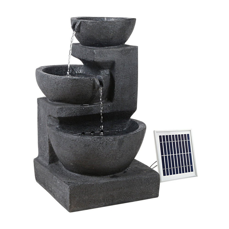 Solar Fountain with LED Lights - Rivercity House & Home Co. (ABN 18 642 972 209) - Affordable Modern Furniture Australia