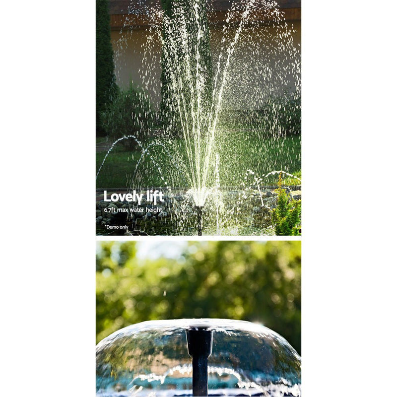 Solar Pond Pump Submersible Water Fountain Kit 6.6FT - Home & Garden > Fountains > Fountain & Ponds Accessories - Rivercity House & Home Co. (ABN 18 642 972 209) - Affordable Modern Furniture Australia