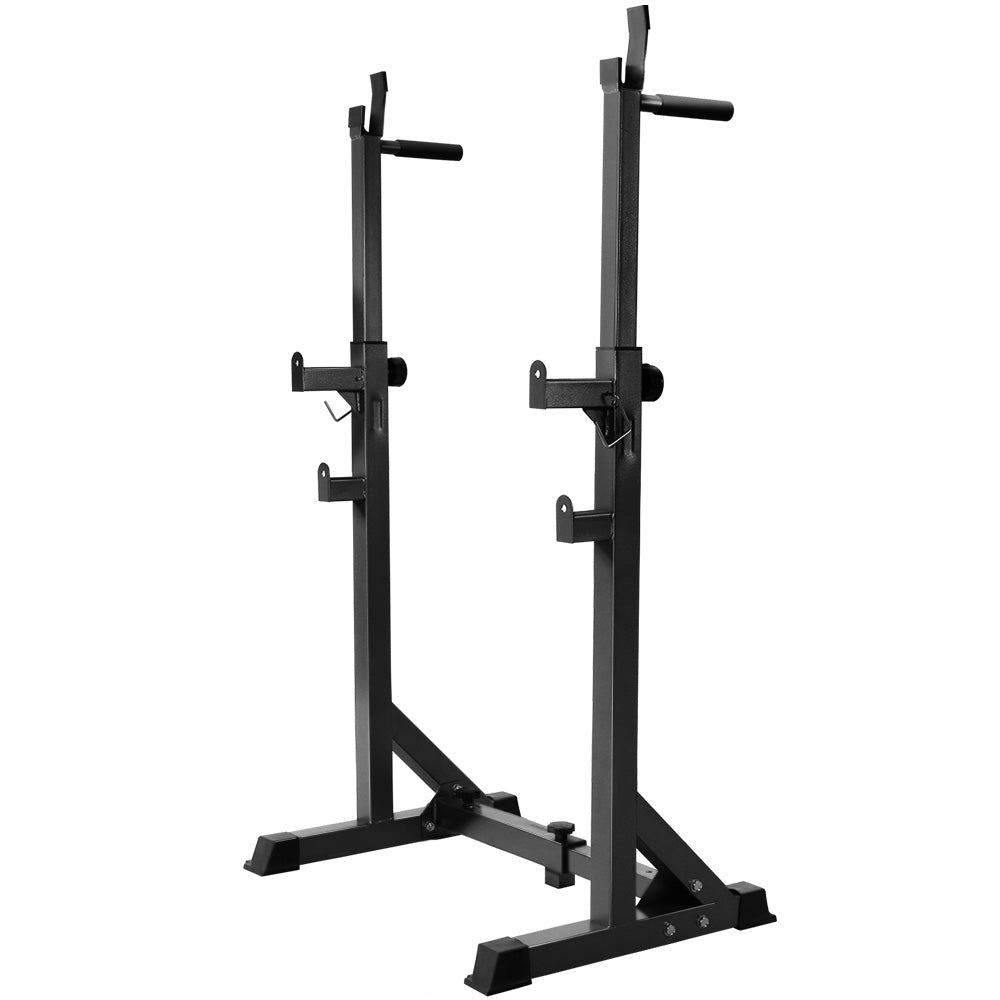 Squat Rack Pair Fitness Weight Lifting Gym Exercise Barbell Stand - Rivercity House & Home Co. (ABN 18 642 972 209) - Affordable Modern Furniture Australia