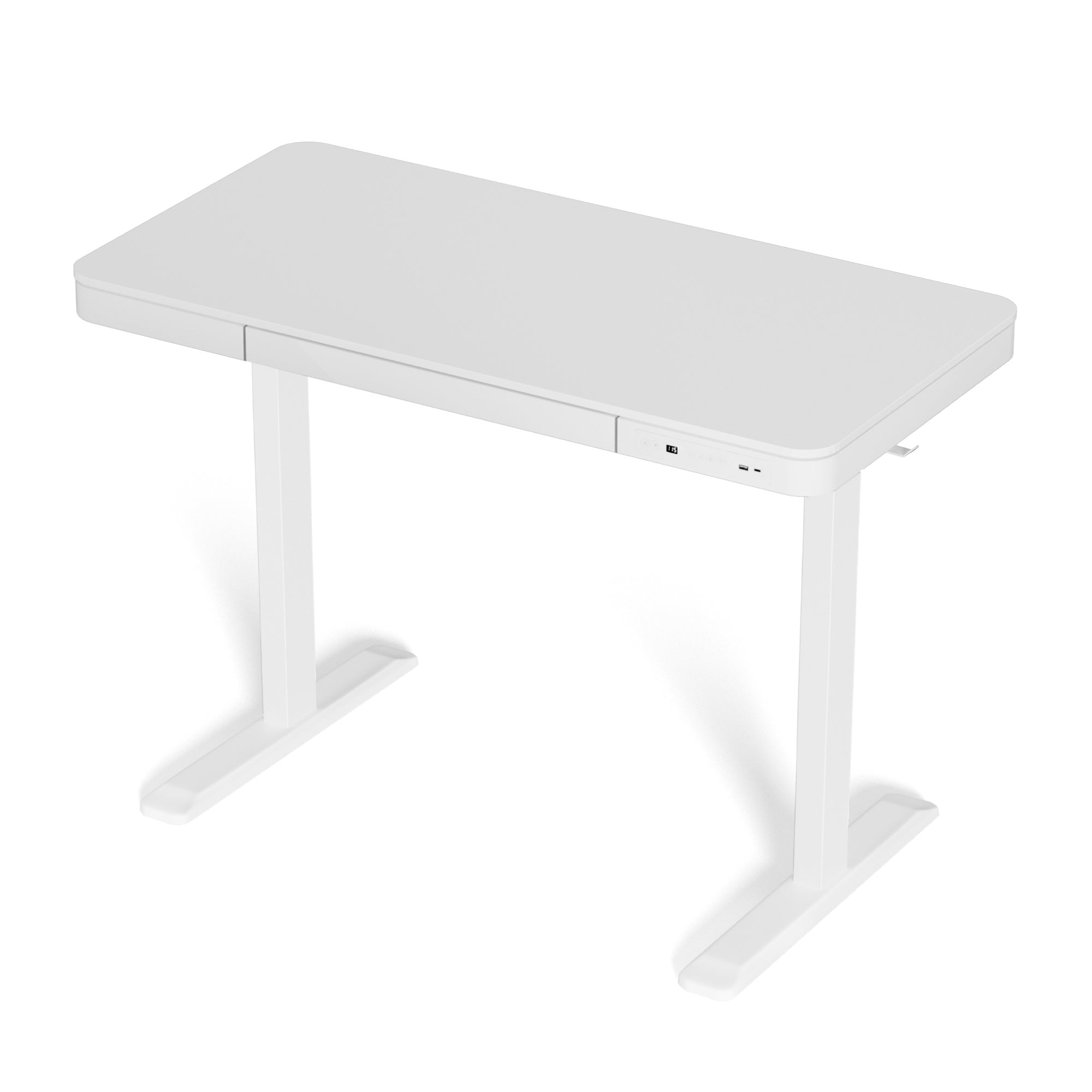 Standing Desk Motorised Electric Desks Drawer 120CM White - Furniture > Office > Desks - Rivercity House & Home Co. (ABN 18 642 972 209) - Affordable Modern Furniture Australia