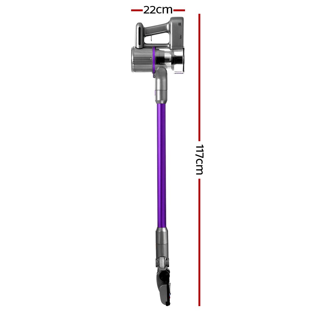 Stick Vacuum Cleaner Bagless Cordless 120W Purple - Appliances > Vacuum Cleaners > Stick Vacuums - Rivercity House & Home Co. (ABN 18 642 972 209) - Affordable Modern Furniture Australia