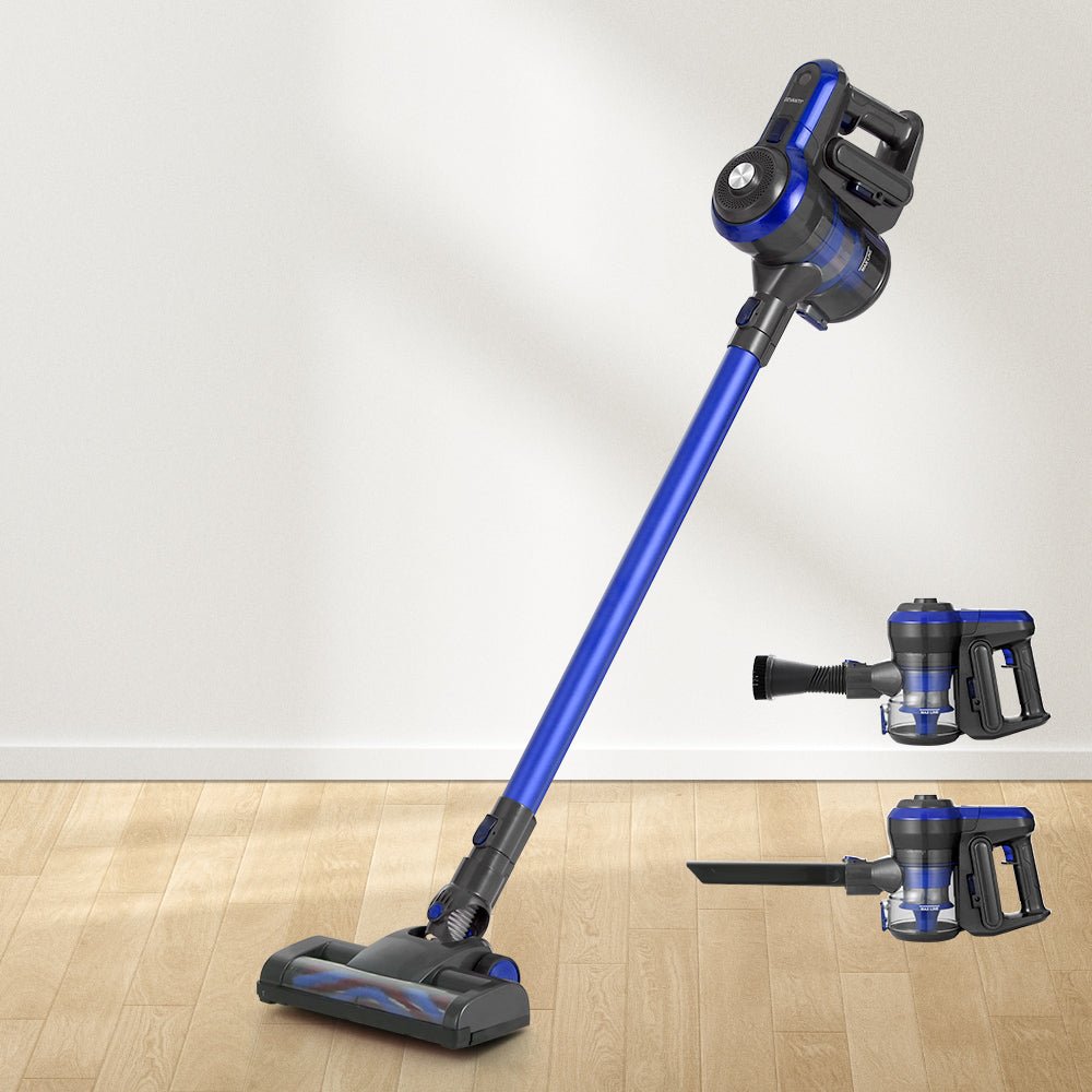Stick Vacuum Cleaner Brushless Cordless 250W Blue - Appliances > Vacuum Cleaners > Stick Vacuums - Rivercity House & Home Co. (ABN 18 642 972 209) - Affordable Modern Furniture Australia