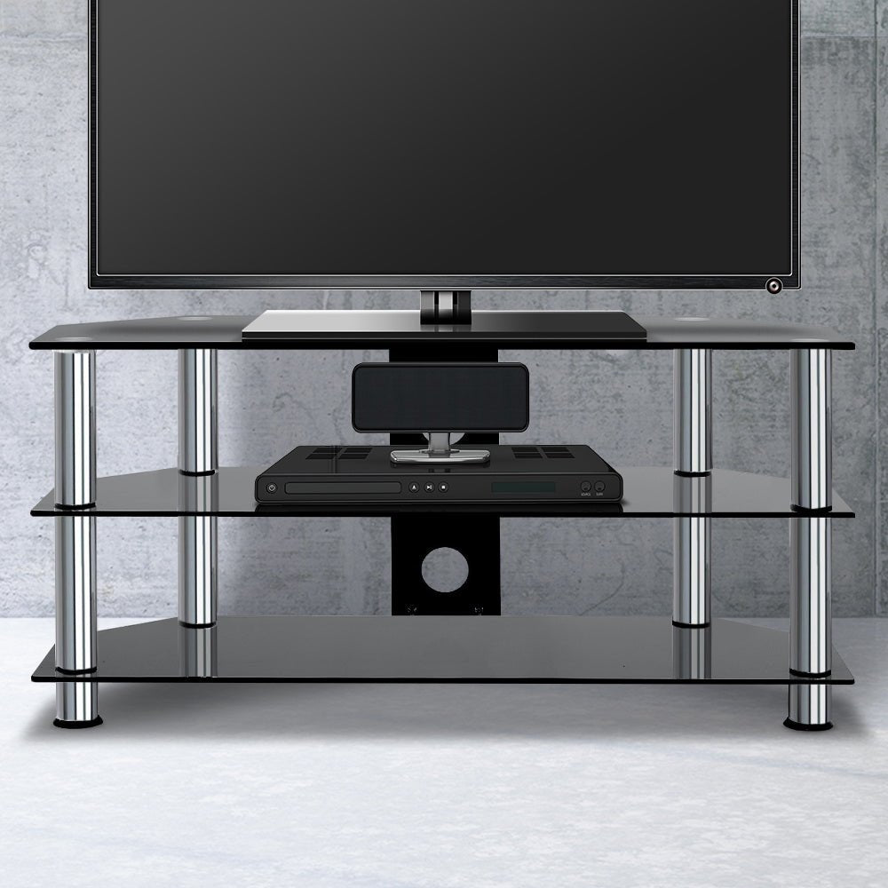 Tempered Glass TV Entertainment Unit - Rivercity House & Home Co. (ABN 18 642 972 209) - Affordable Modern Furniture Australia
