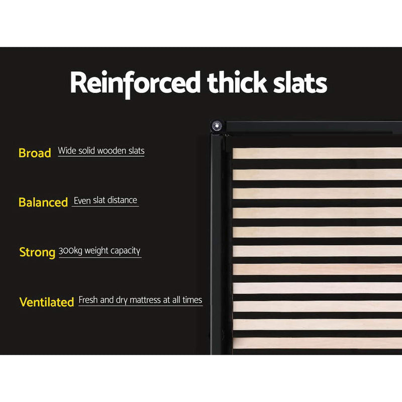 Toki Gas Lift Queen Bed Frame Base with Storage Grey - Rivercity House & Home Co. (ABN 18 642 972 209) - Affordable Modern Furniture Australia