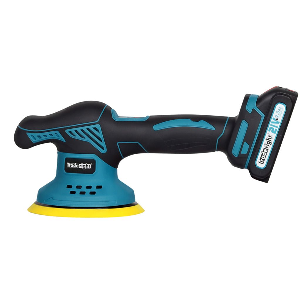 Traderight 21V Cordless Car Polisher Buffer Machine with 6" Pad - Blue, Black - Rivercity House & Home Co. (ABN 18 642 972 209) - Affordable Modern Furniture Australia