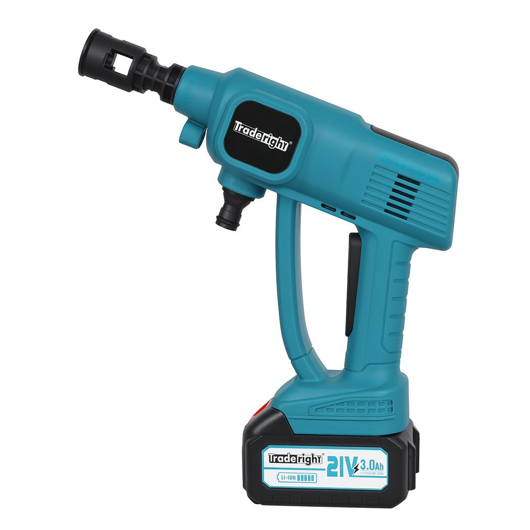 Traderight Cordless Portable Pressure Washer 50Bar - Blue and Black - Rivercity House & Home Co. (ABN 18 642 972 209) - Affordable Modern Furniture Australia