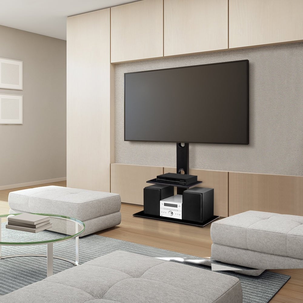 TV Stand Mount Bracket for 32" - 70" LED LCD 2 Tiers Storage Floor Shelf - Furniture > Living Room > TV Units - Rivercity House & Home Co. (ABN 18 642 972 209) - Affordable Modern Furniture Australia