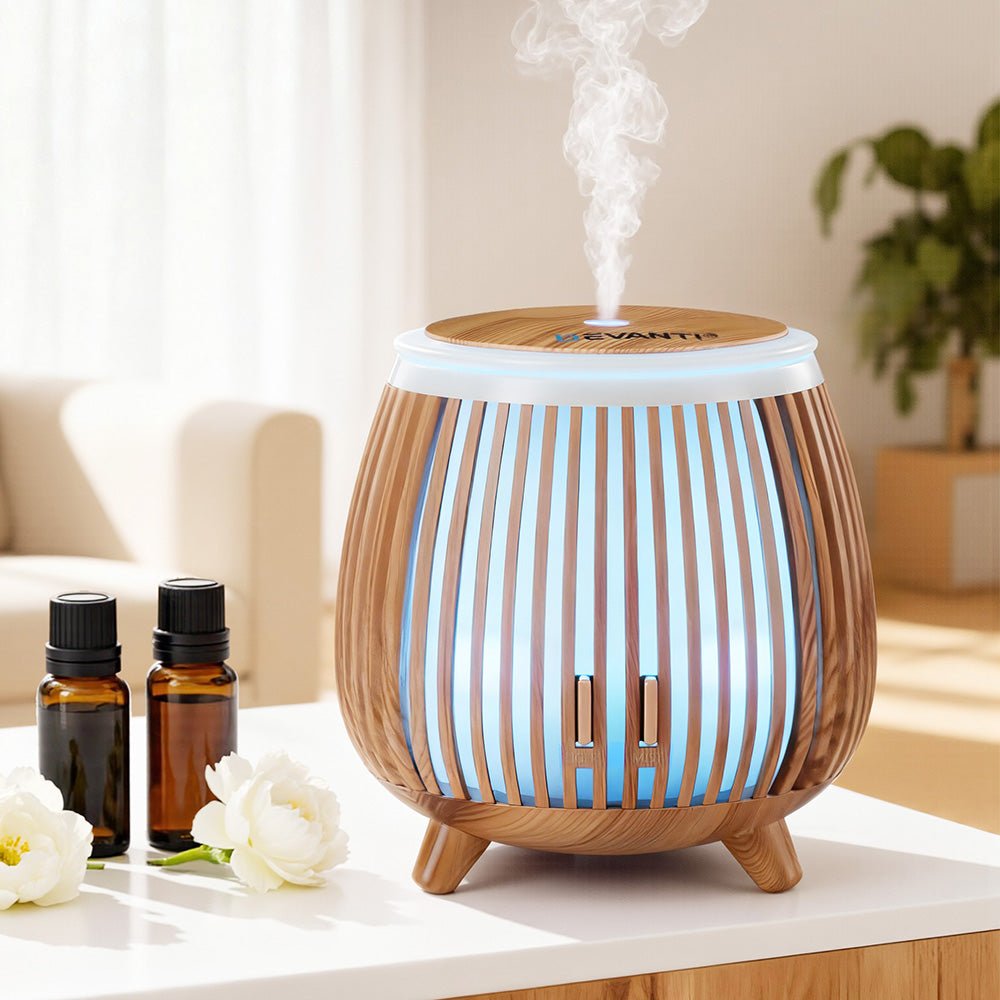 Ultrasonic Aroma Diffuser Aromatherapy 140ml LED Lights Iron Humidifier Forest Deep Wood - Appliances > Aroma Diffusers & Humidifiers > Aroma Diffusers - Rivercity House & Home Co. (ABN 18 642 972 209) - Affordable Modern Furniture Australia