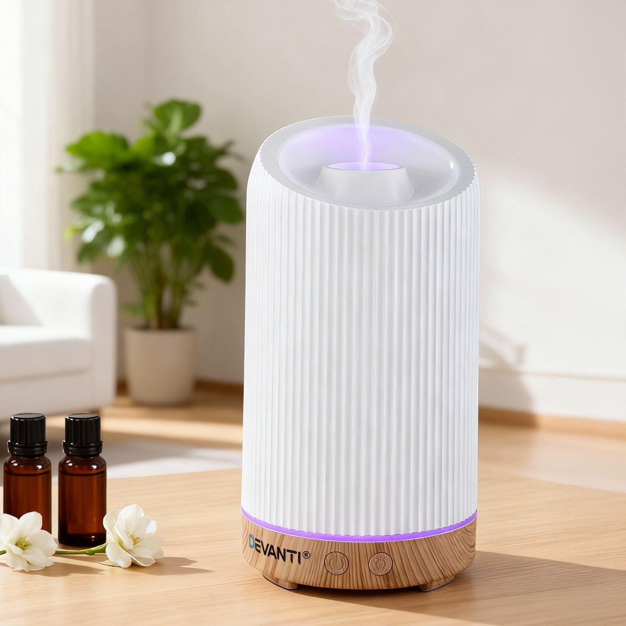 Ultrasonic Aroma Diffuser Aromatherapy 200ml LED Lights Iron Humidifier Forest - Appliances > Aroma Diffusers & Humidifiers > Aroma Diffusers - Rivercity House & Home Co. (ABN 18 642 972 209) - Affordable Modern Furniture Australia