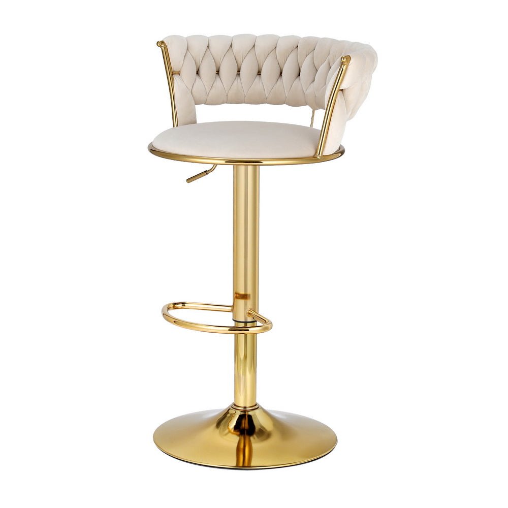 Vivien Clam Shell Bar Stool - Ivory - Furniture > Bar Stools & Chairs - Rivercity House & Home Co. (ABN 18 642 972 209) - Affordable Modern Furniture Australia