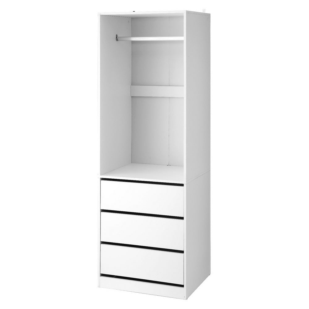 Wardrobe Clothes Closet Storage Organizer White - Home & Garden > Storage > Clothing & Wardrobe Storage - Rivercity House & Home Co. (ABN 18 642 972 209) - Affordable Modern Furniture Australia