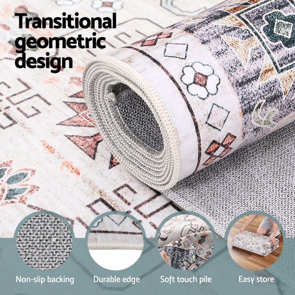 Washable Floor Rug 160X230cm Large Area Rug Modern Living Room Carpet - Home & Garden > Rugs > Floor Rugs - Rivercity House & Home Co. (ABN 18 642 972 209) - Affordable Modern Furniture Australia