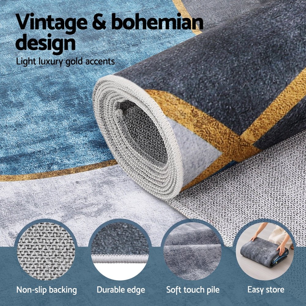 Washable Floor Rug 200X290cm Large Geometric Area Rug Modern Floor Carpet - Home & Garden > Rugs > Floor Rugs - Rivercity House & Home Co. (ABN 18 642 972 209) - Affordable Modern Furniture Australia