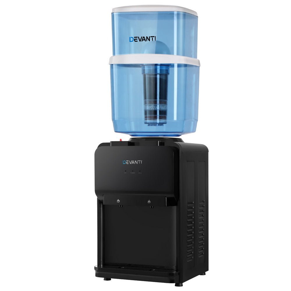 Water Cooler Dispenser Bench Top 22L Black - Appliances > Kitchen Appliances > Water Dispensers - Rivercity House & Home Co. (ABN 18 642 972 209) - Affordable Modern Furniture Australia