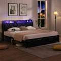 Waverton King Storage Bed with LED Headboard – Black