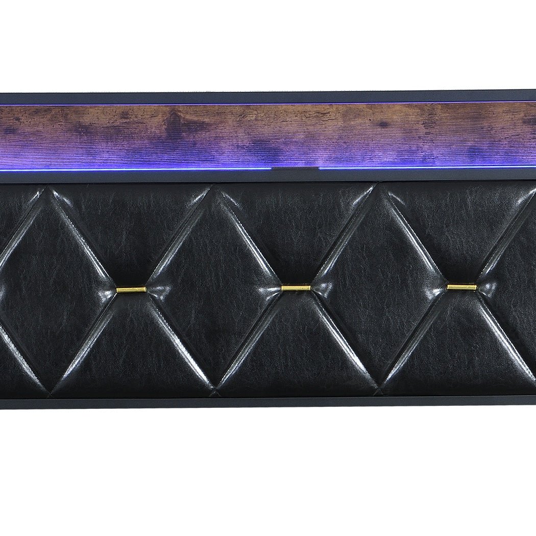 Waverton King Storage Bed with LED Headboard – Black - Rivercity House & Home Co. (ABN 18 642 972 209) - Affordable Modern Furniture Australia