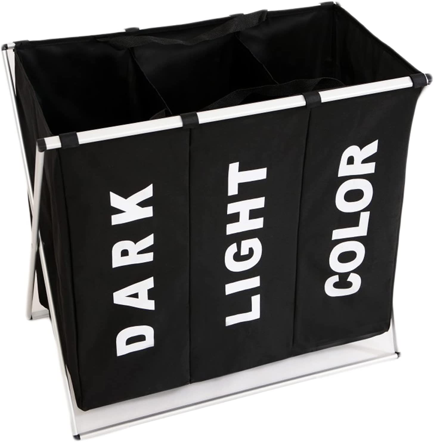 3 in 1 Large 135L Laundry Clothes Hamper Basket with Waterproof bags and Aluminum Frame (Black) - Home & Garden > Bathroom Accessories - Rivercity House & Home Co. (ABN 18 642 972 209) - Affordable Modern Furniture Australia
