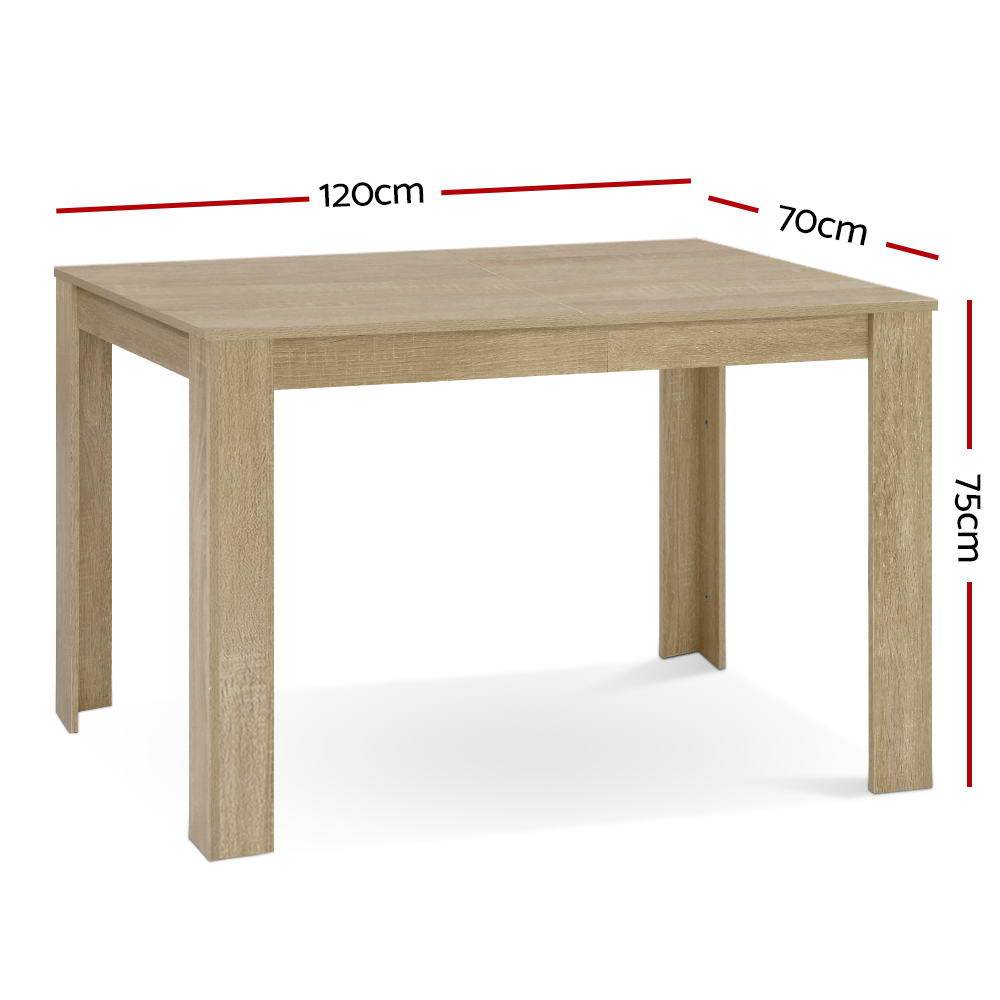 4-6 Seater Natu Dining Table - Oak - Rivercity House & Home Co. (ABN 18 642 972 209) - Affordable Modern Furniture Australia