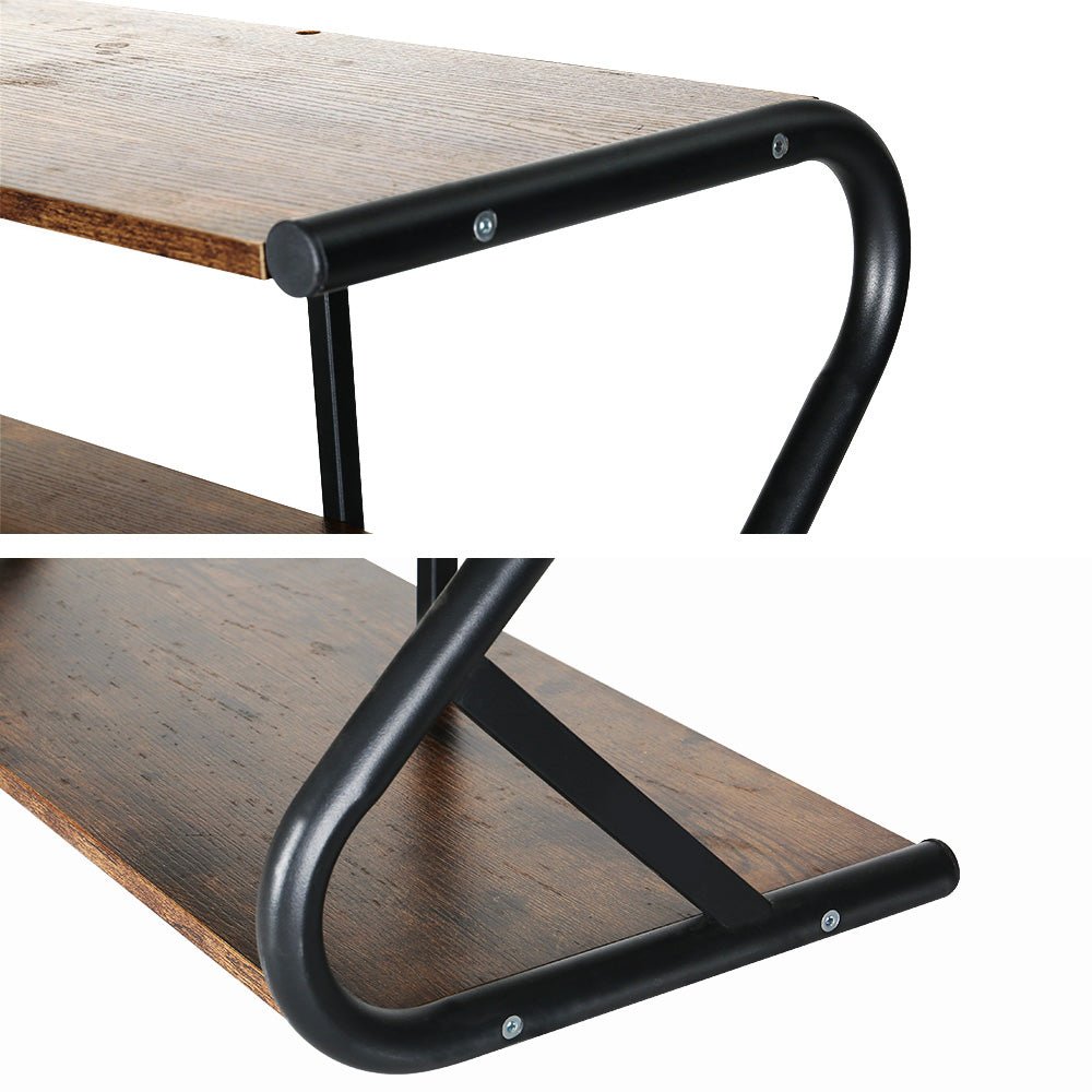 3 Tier Sawyer Shoe Rack Storage Walnut - Furniture > Bedroom - Rivercity House & Home Co. (ABN 18 642 972 209) - Affordable Modern Furniture Australia