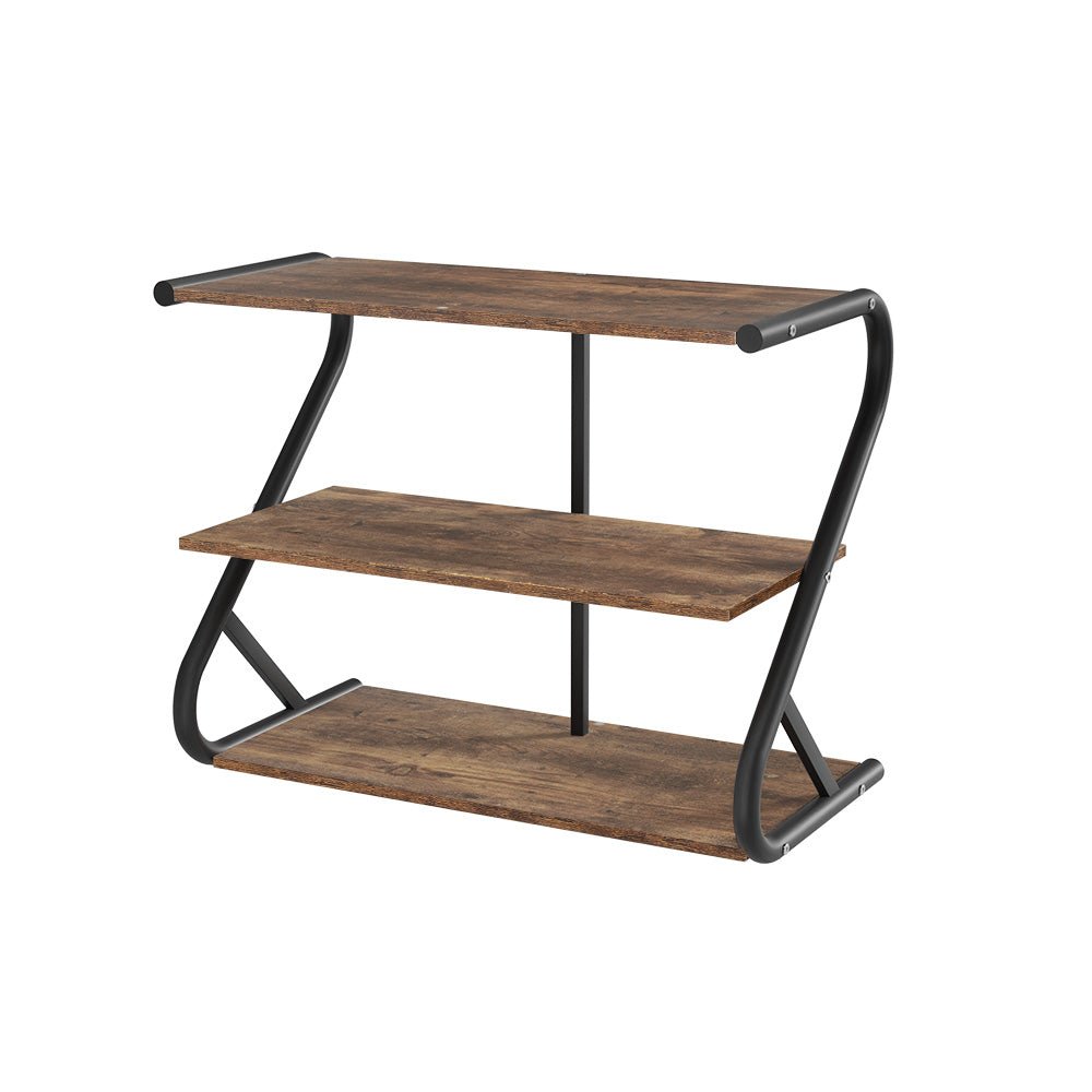 3 Tier Sawyer Shoe Rack Storage Walnut - Furniture > Bedroom - Rivercity House & Home Co. (ABN 18 642 972 209) - Affordable Modern Furniture Australia