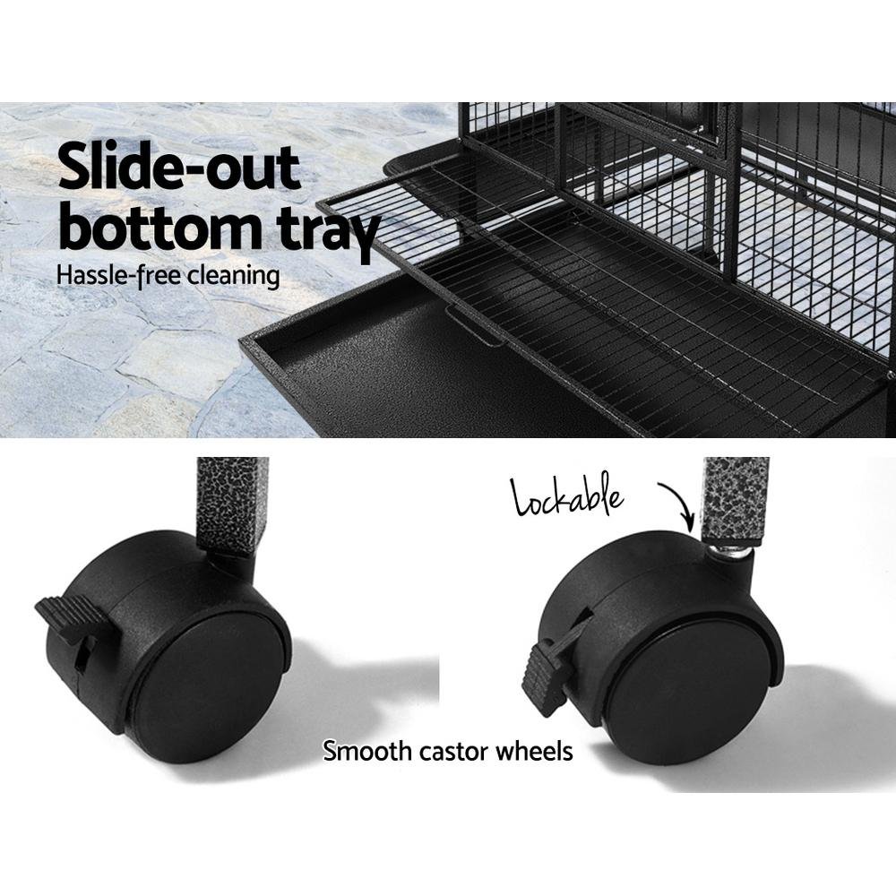Bird Cage Pet Cages Aviary 168CM Large Travel Stand Budgie Parrot Toys - Pet Care - Rivercity House & Home Co. (ABN 18 642 972 209) - Affordable Modern Furniture Australia