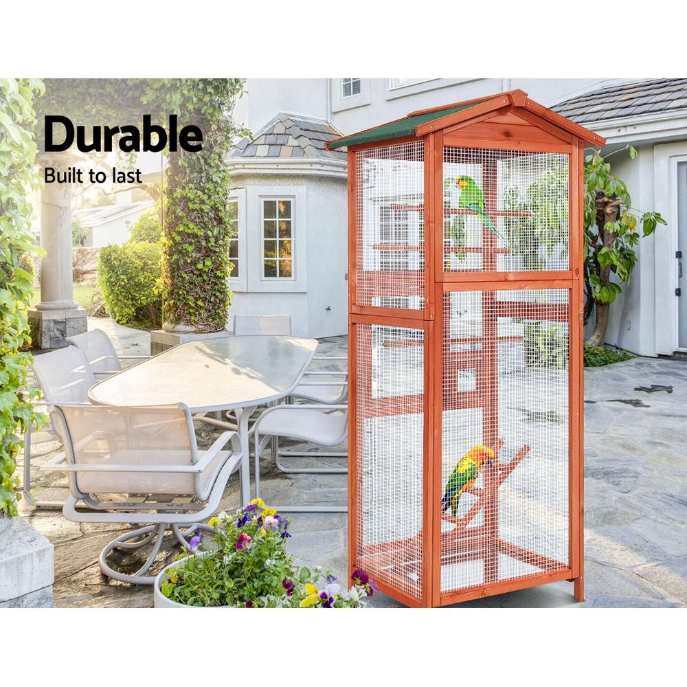 Bird Cage Wooden Pet Cages Aviary Large Carrier Travel Canary Cockatoo Parrot XL - Pet Care - Rivercity House & Home Co. (ABN 18 642 972 209) - Affordable Modern Furniture Australia