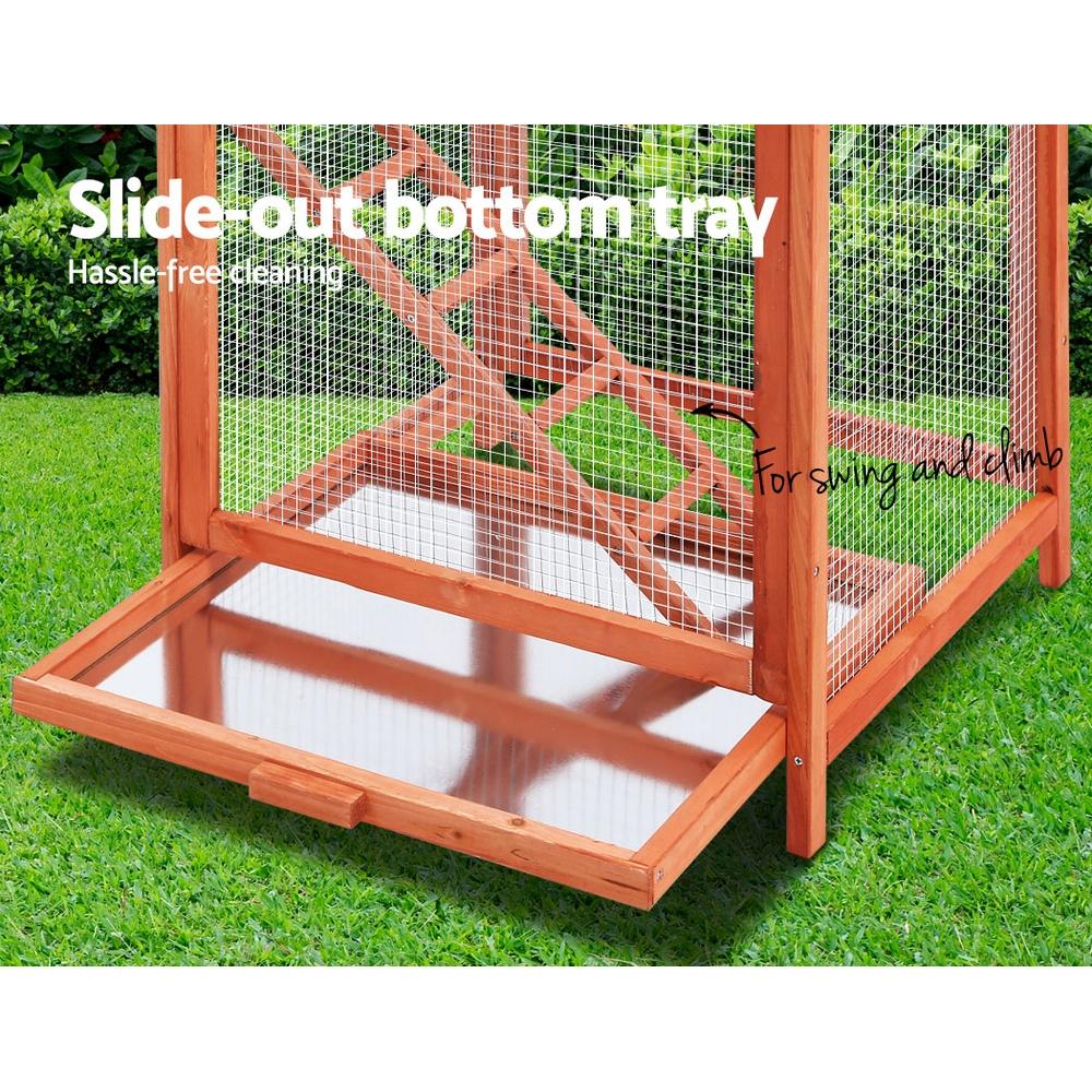 Bird Cage Wooden Pet Cages Aviary Large Carrier Travel Canary Cockatoo Parrot XL - Pet Care - Rivercity House & Home Co. (ABN 18 642 972 209) - Affordable Modern Furniture Australia