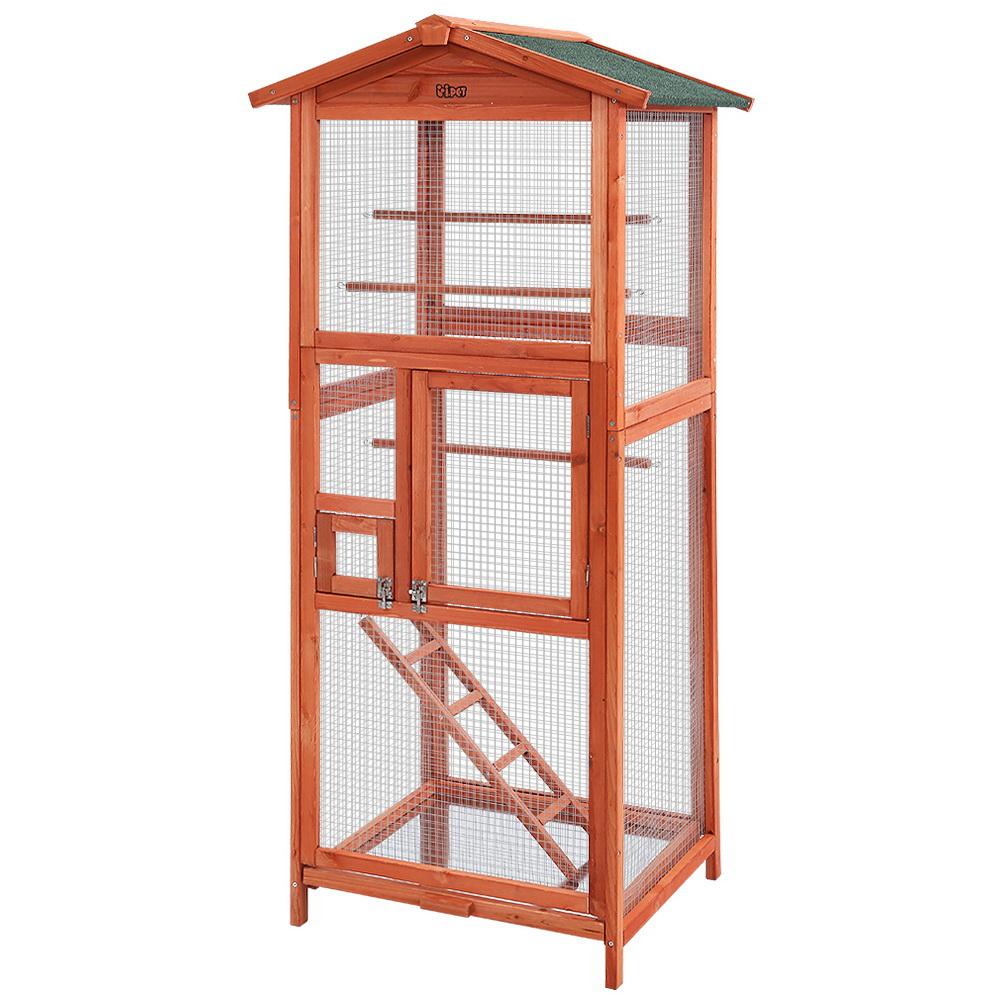 Bird Cage Wooden Pet Cages Aviary Large Carrier Travel Canary Cockatoo Parrot XL - Pet Care - Rivercity House & Home Co. (ABN 18 642 972 209) - Affordable Modern Furniture Australia