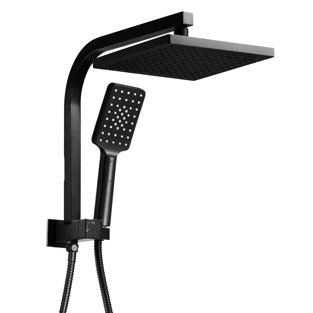 Cefito 8'' Rain Shower Head Set Handheld Square High Pressure Black - Home & Garden > Bathroom Accessories - Rivercity House & Home Co. (ABN 18 642 972 209) - Affordable Modern Furniture Australia