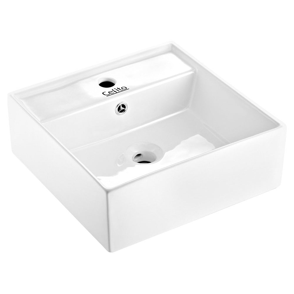 Cefito Bathroom Basin Ceramic Vanity Sink Hand Wash Bowl 41x41cm - Home & Garden > DIY - Rivercity House & Home Co. (ABN 18 642 972 209) - Affordable Modern Furniture Australia
