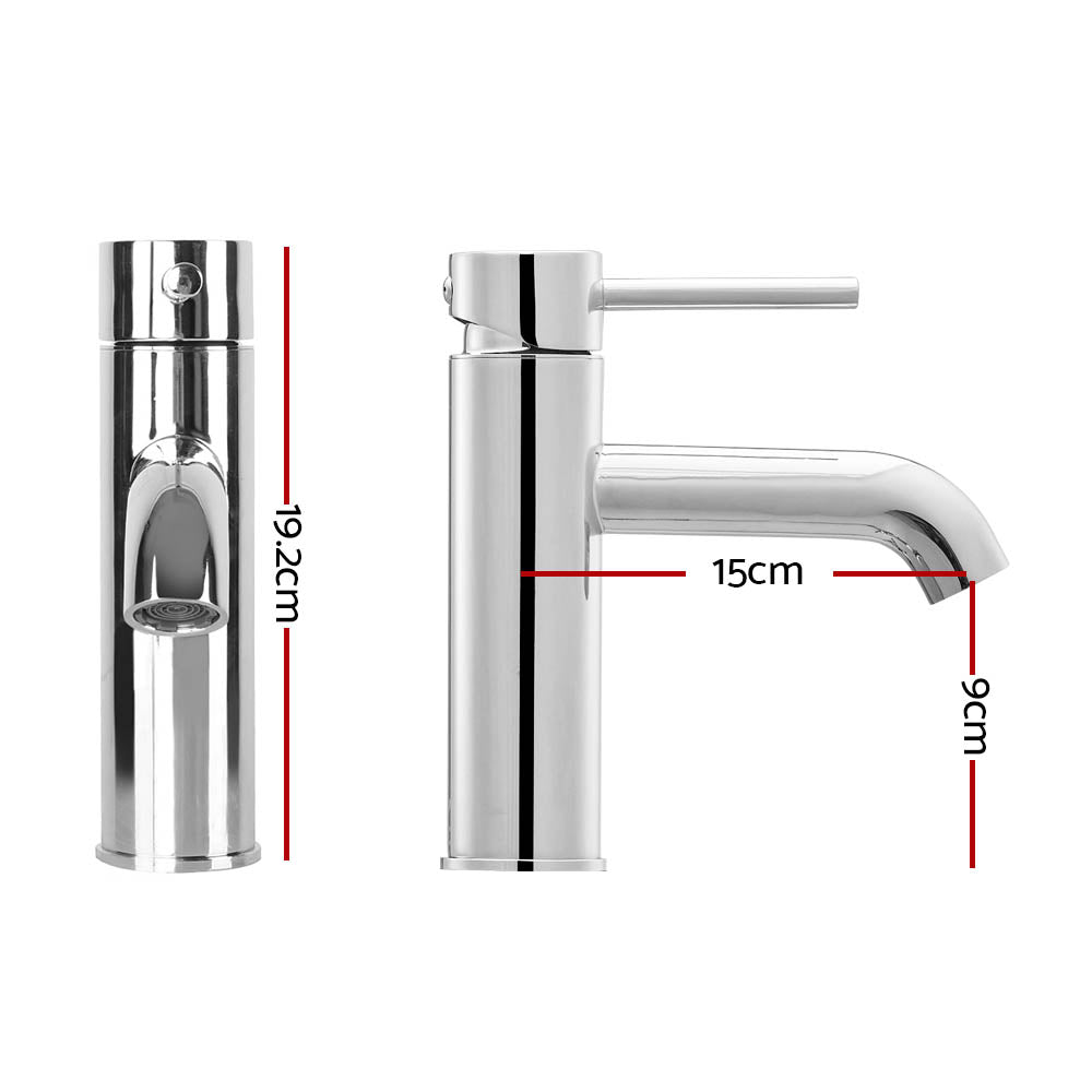 Cefito Bathroom Basin Mixer Tap Round Brass Faucet Vanity Laundry Chrome - Home & Garden > DIY - Rivercity House & Home Co. (ABN 18 642 972 209) - Affordable Modern Furniture Australia