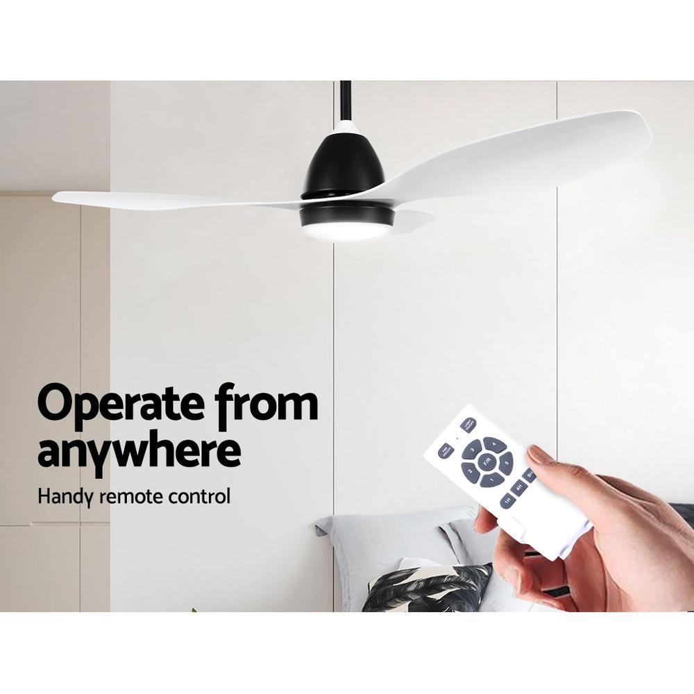 48'' Ceiling Fan Light Remote Control Ceiling Fans White 3 Blades - Rivercity House & Home Co. (ABN 18 642 972 209) - Affordable Modern Furniture Australia