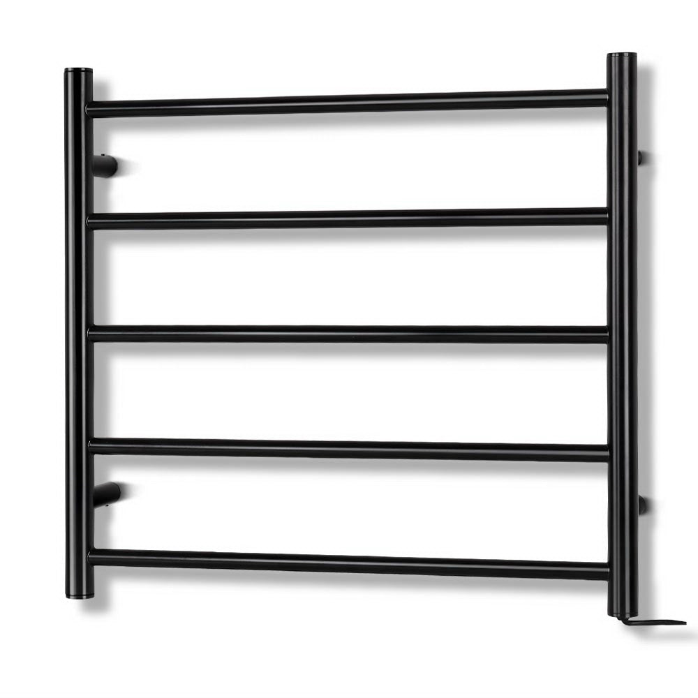 Devanti Heated Towel Rail Electric Warmer Heater Rails Holder Rack Wall Mounted - Home & Garden > DIY - Rivercity House & Home Co. (ABN 18 642 972 209) - Affordable Modern Furniture Australia