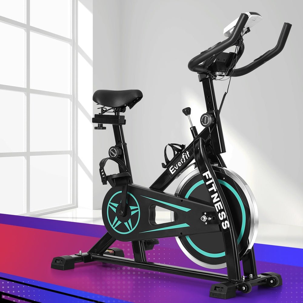 Spin Bike Exercise Bike 10kg Flywheel Fitness Home Gym 150kg capacity - Sports & Fitness > Bikes & Accessories - Rivercity House & Home Co. (ABN 18 642 972 209) - Affordable Modern Furniture Australia