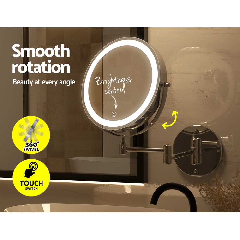 Extendable Makeup Mirror 10X Magnifying Double-Sided Bathroom Mirror - Health & Beauty > Makeup Mirrors - Rivercity House & Home Co. (ABN 18 642 972 209) - Affordable Modern Furniture Australia