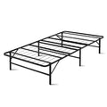 Foldable Metal King Single Bed Frame Black