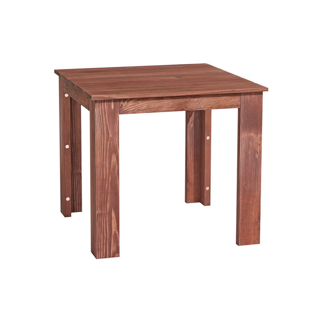 Outdoor Wooden Side Table Brown - Furniture > Outdoor - Rivercity House & Home Co. (ABN 18 642 972 209) - Affordable Modern Furniture Australia