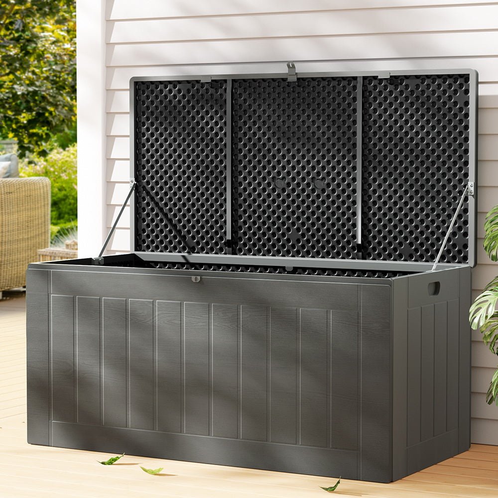 Outdoor Lockable Storage Box 830L Grey - Home & Garden > Storage - Rivercity House & Home Co. (ABN 18 642 972 209) - Affordable Modern Furniture Australia