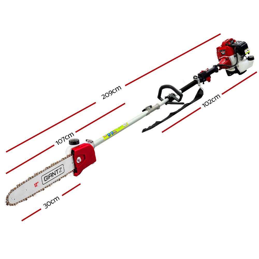 Giantz 62CC Pole Chainsaw Hedge Trimmer Brush Cutter Whipper Snipper Saw 9-in-1 - Home & Garden > Garden Tools - Rivercity House & Home Co. (ABN 18 642 972 209) - Affordable Modern Furniture Australia