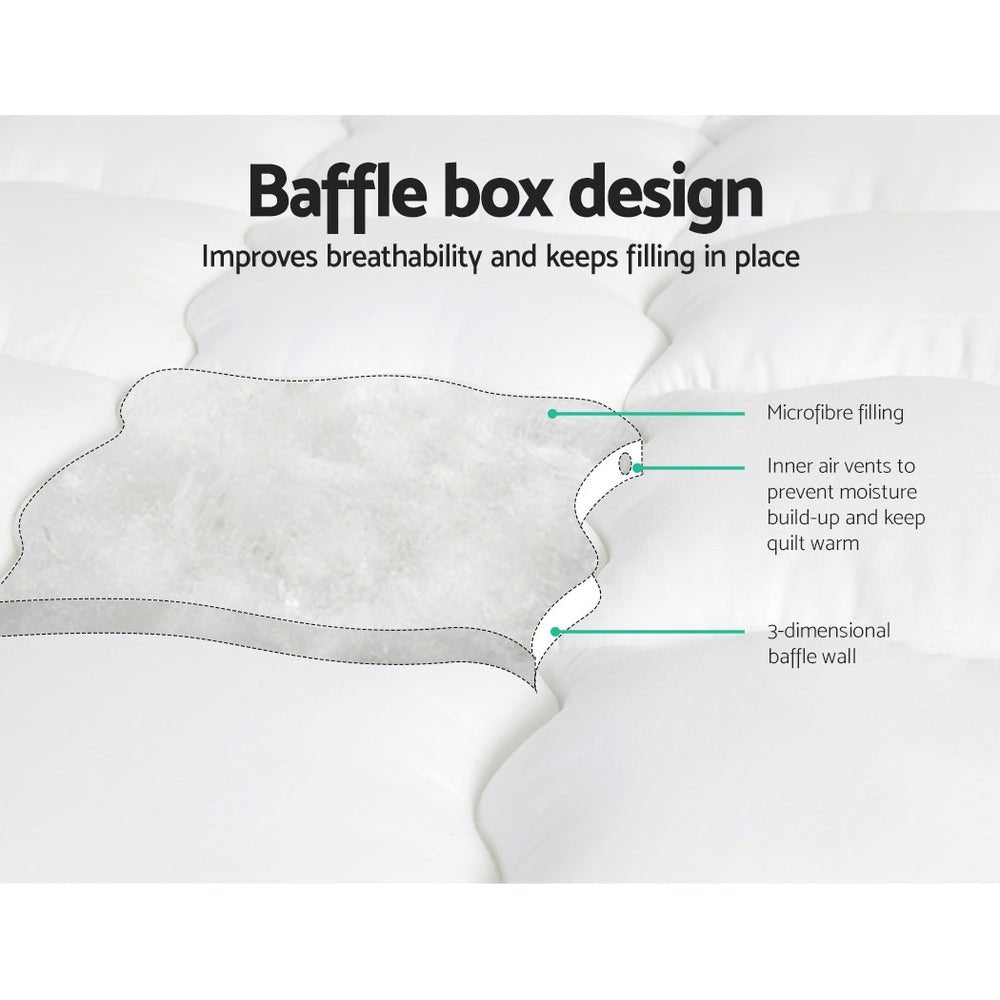 Mattress Topper Pillowtop - King - Home & Garden > Bedding - Rivercity House & Home Co. (ABN 18 642 972 209) - Affordable Modern Furniture Australia