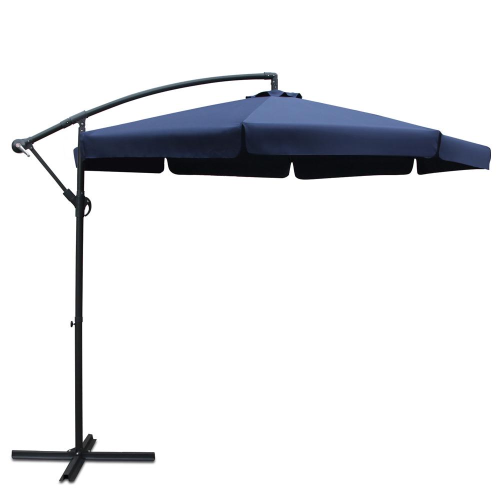 3M Outdoor Umbrella - Navy - Rivercity House & Home Co. (ABN 18 642 972 209) - Affordable Modern Furniture Australia