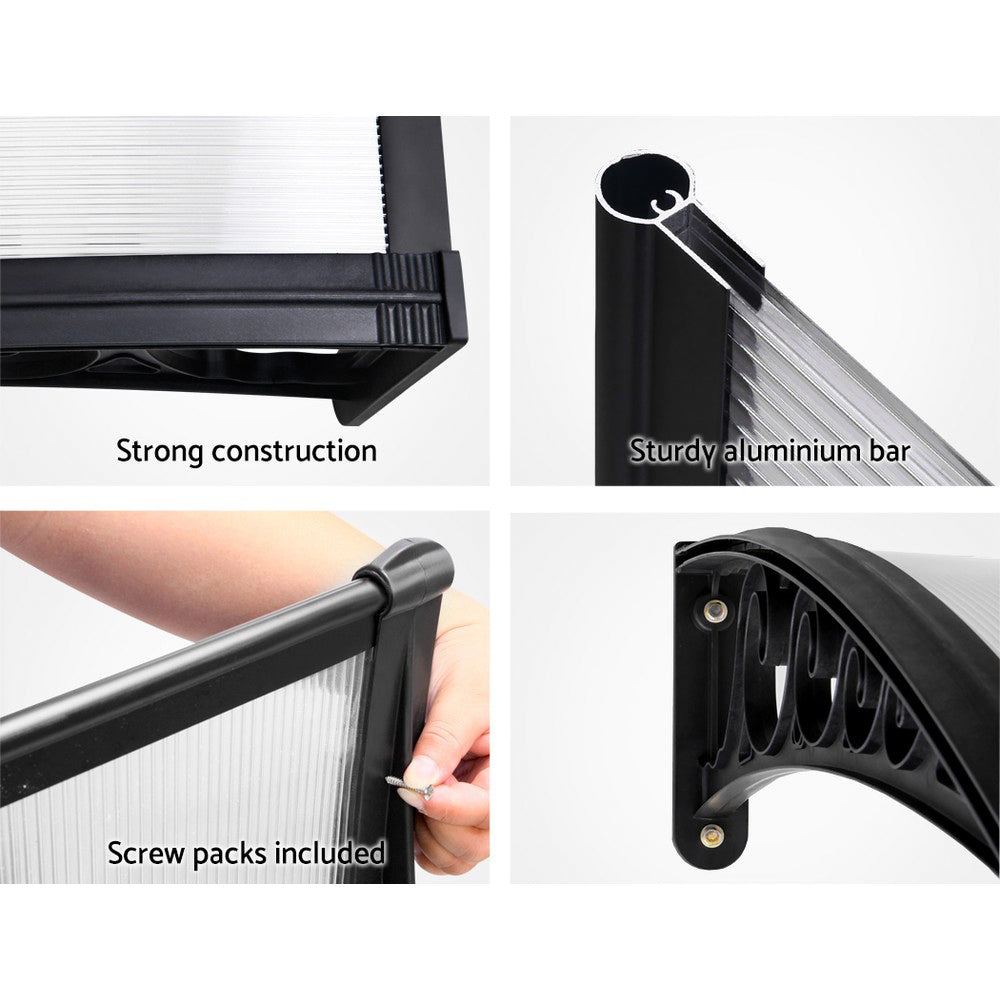 Window Door Awning Door Canopy Patio UV Sun Shield WHITE 1mx6m DIY - Home & Garden > Shading - Rivercity House & Home Co. (ABN 18 642 972 209) - Affordable Modern Furniture Australia