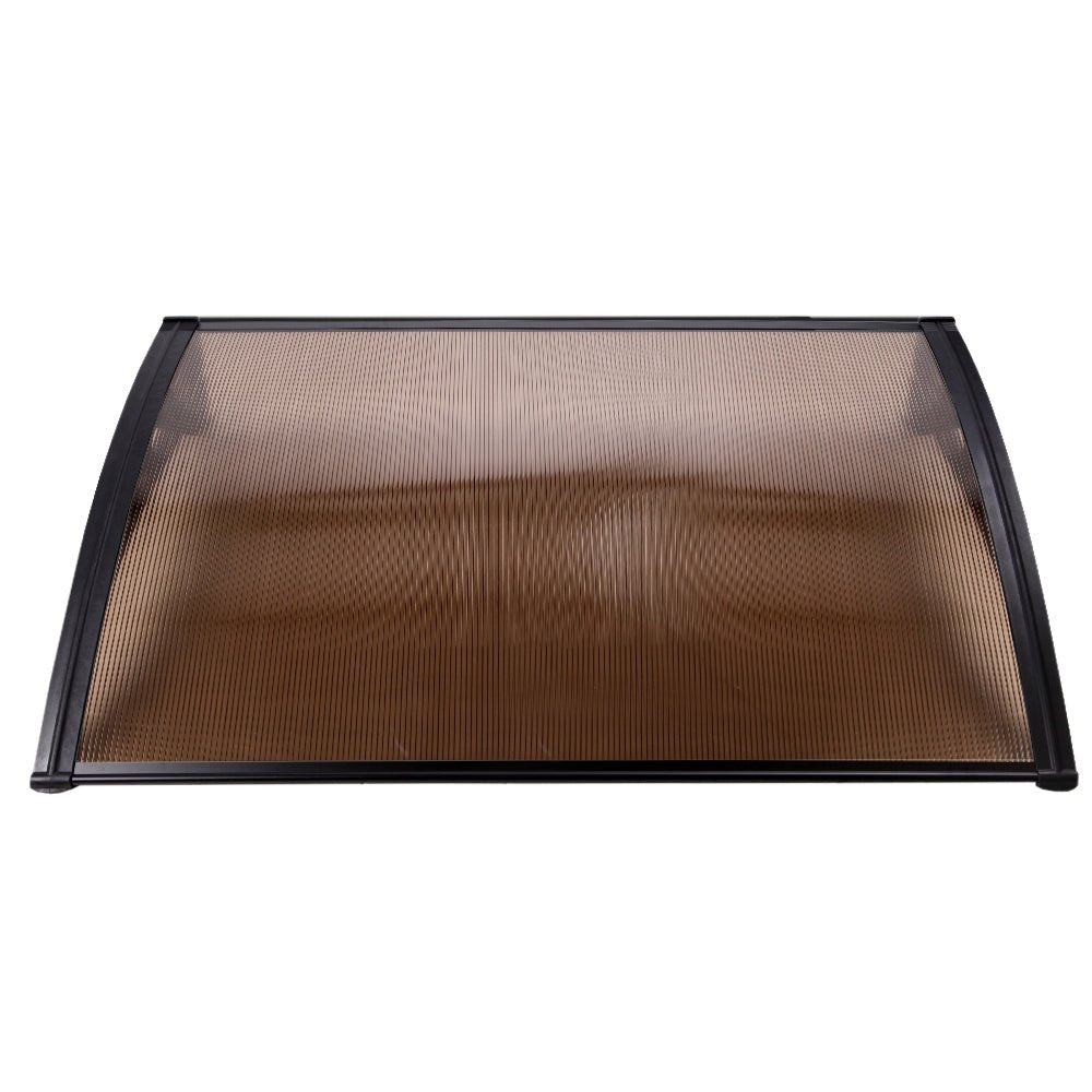 Window Door Awning Outdoor Canopy SunShield Patio 1mx2.4m DIY Brown - Home & Garden > Shading - Rivercity House & Home Co. (ABN 18 642 972 209) - Affordable Modern Furniture Australia