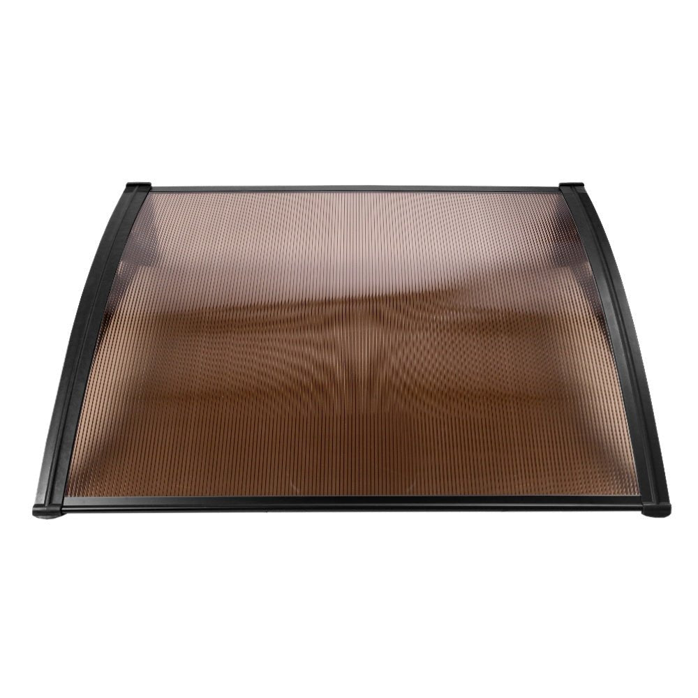 Window Door Awning Outdoor Door Canopy Patio Awning 1mx1.2m DIY Brown - Home & Garden > Shading - Rivercity House & Home Co. (ABN 18 642 972 209) - Affordable Modern Furniture Australia