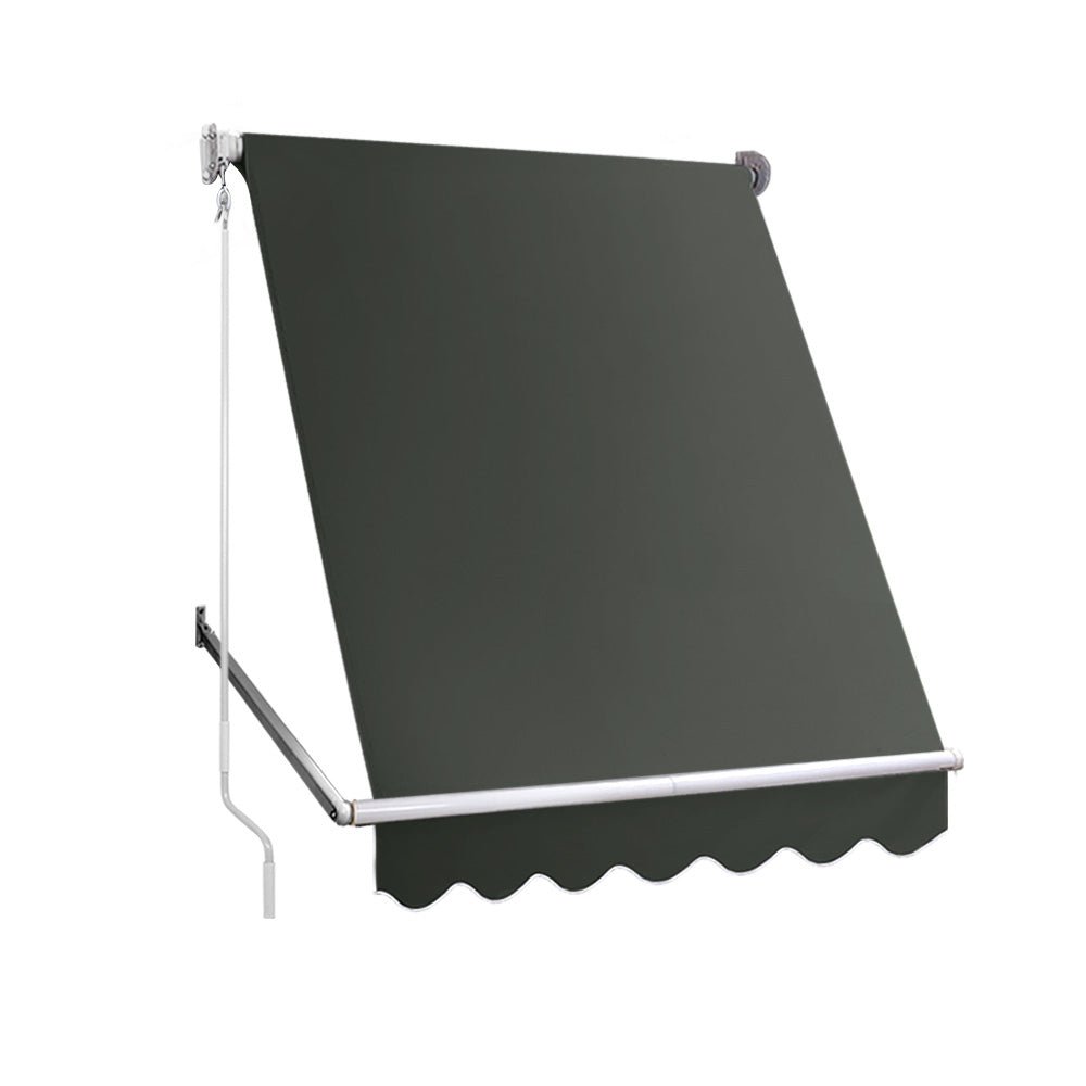 Window Fixed Pivot Arm Awning Outdoor Blinds Retractable Canopy1.5X2.1M - Home & Garden > Shading - Rivercity House & Home Co. (ABN 18 642 972 209) - Affordable Modern Furniture Australia
